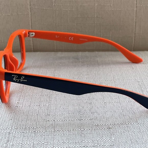 Ray-Ban Youth Eyeglasses Black/Orange Tone RJ8052S Glasses Frame - Picture 11 of 11